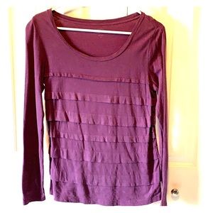 Purple Ann Taylor Loft shirt.
